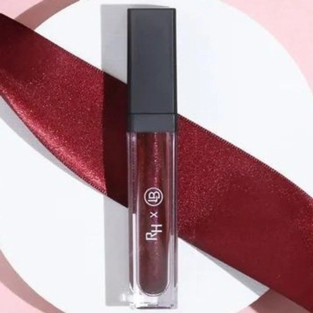 Realher Beauty Long Lasting Lip Gloss ELEVATED New in Box Shimmer Burgundy Vegan